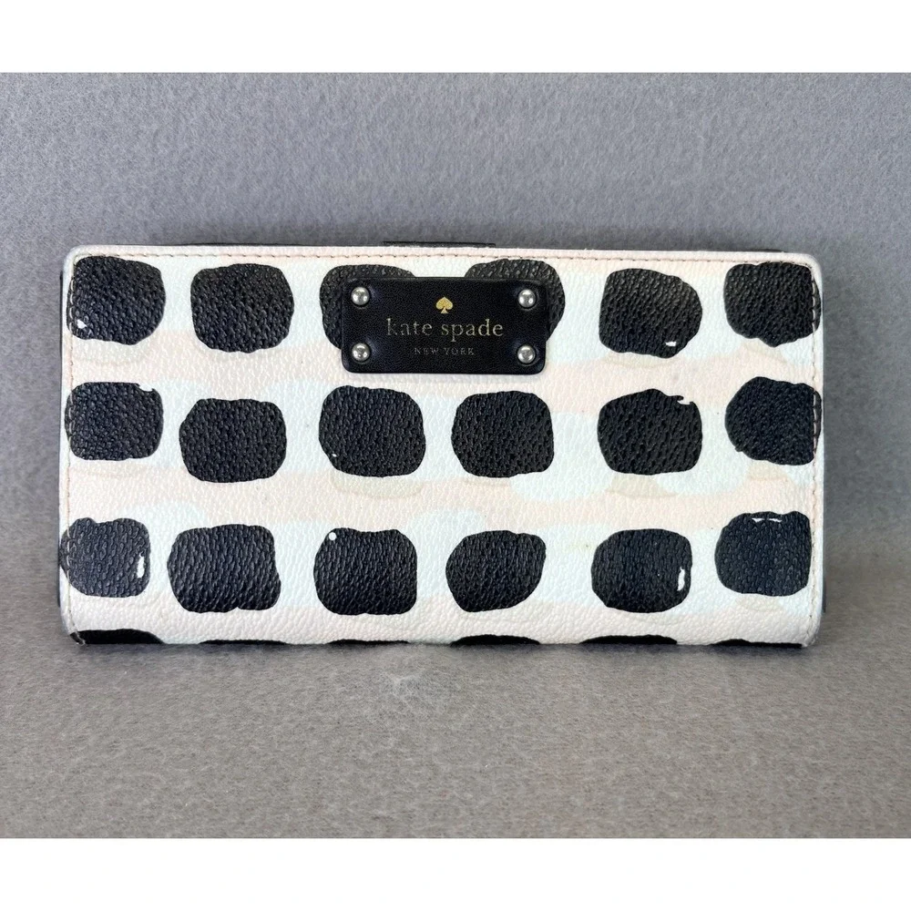 Kate Spade Long Wallet Pink and Black